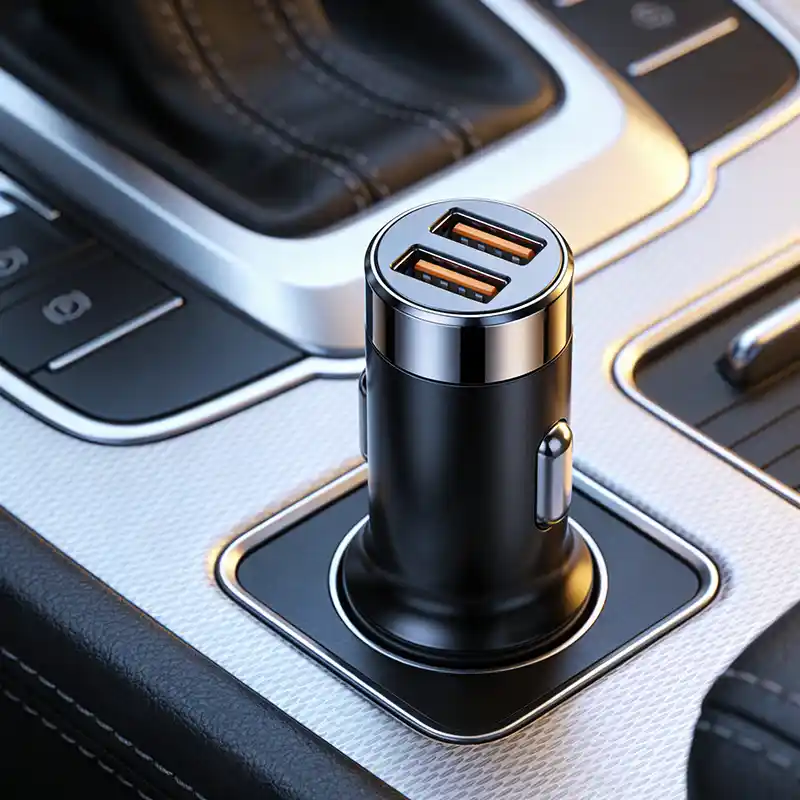 USB automobilinių įkroviklių priedai